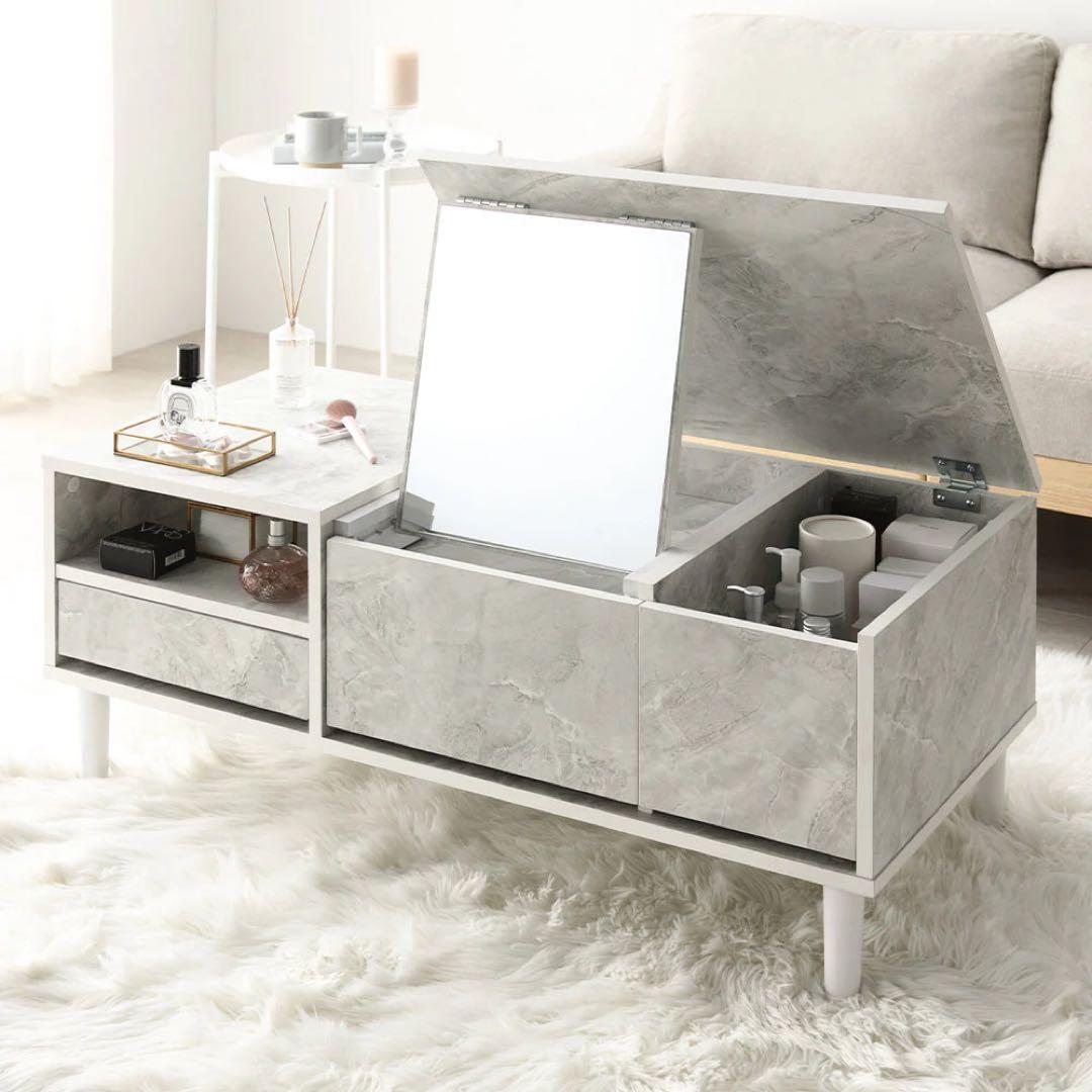 ドレッサー付きテーブル★収納力も抜群