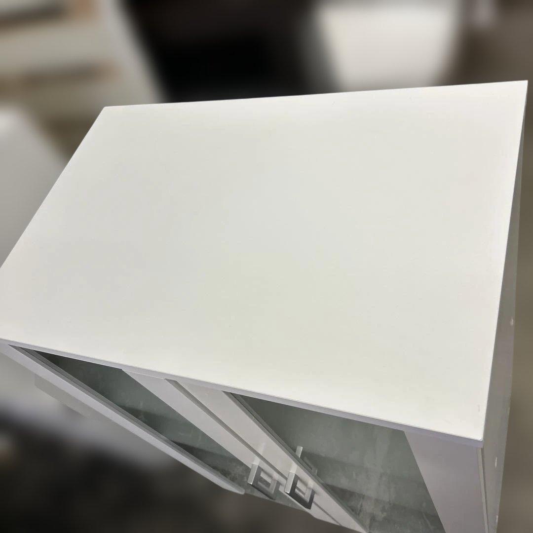 ★たのメル便無料★ニトリ 食器棚 キャビネット フォルムN 白