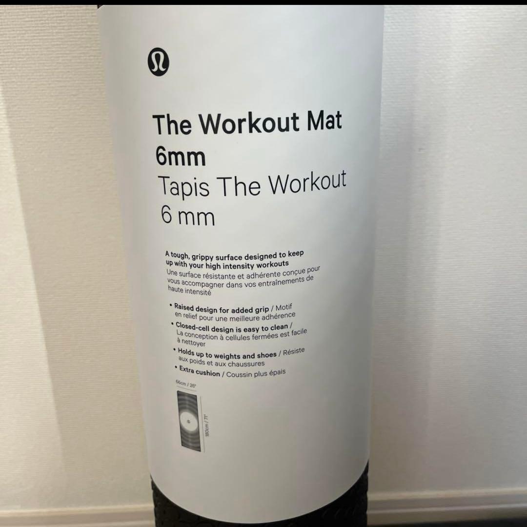 【新品未使用】ルルレモン 6mm ブラック ヨガマット　ラスト1点