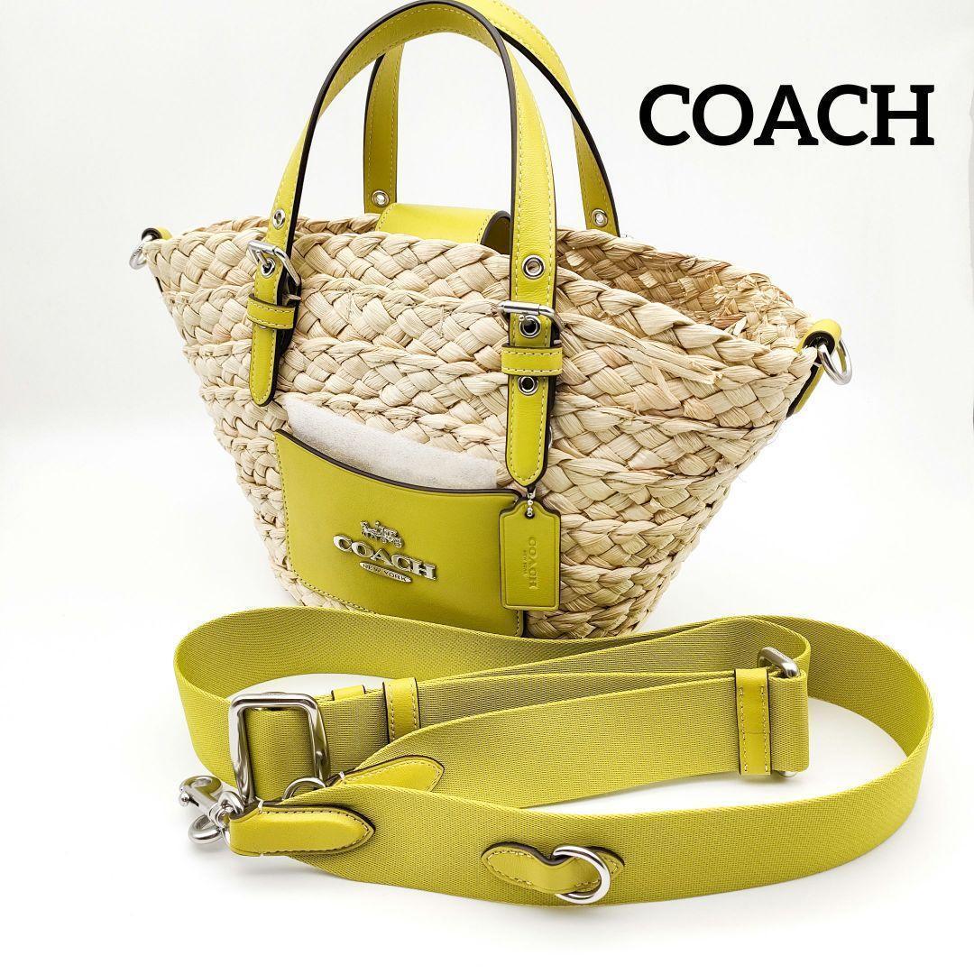 COACH コーチ トートバッグ スモール ストロー 2WAYトート CJ519