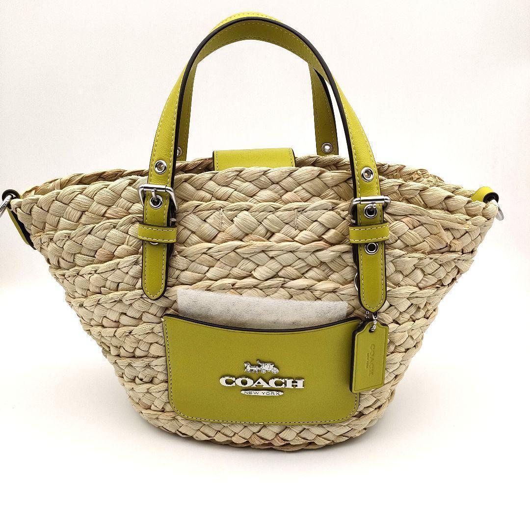 COACH コーチ トートバッグ スモール ストロー 2WAYトート CJ519