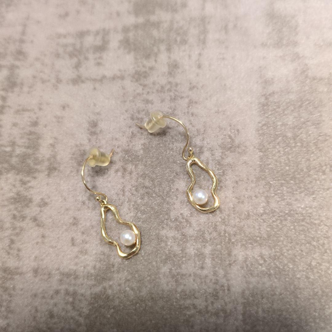 ete パール ピアス　ゴールド　アクセサリー