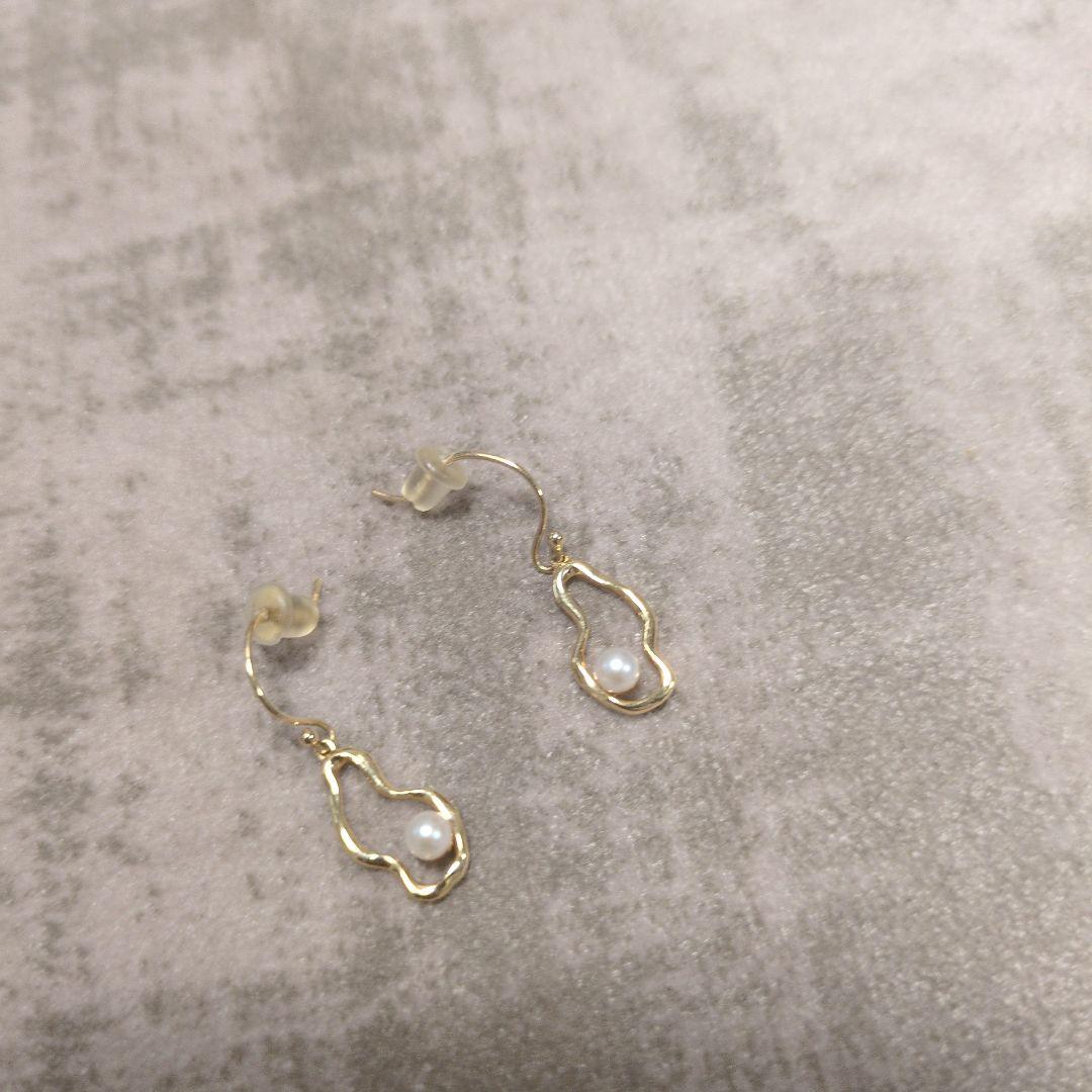 ete パール ピアス　ゴールド　アクセサリー