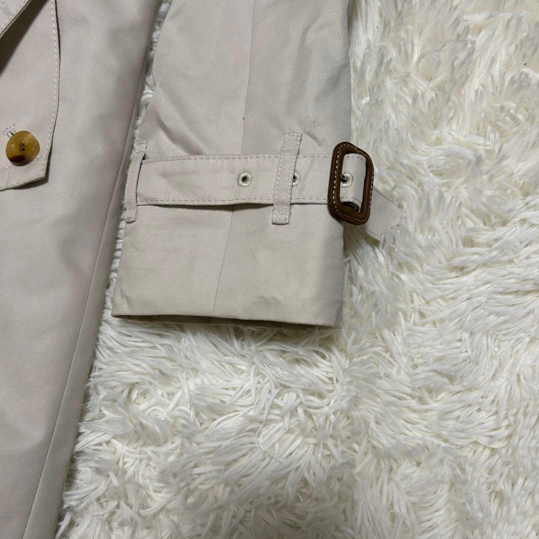 アクアスキュータム トレンチコート 青ライナー　ベルト付き　アイボリー　サイズ6