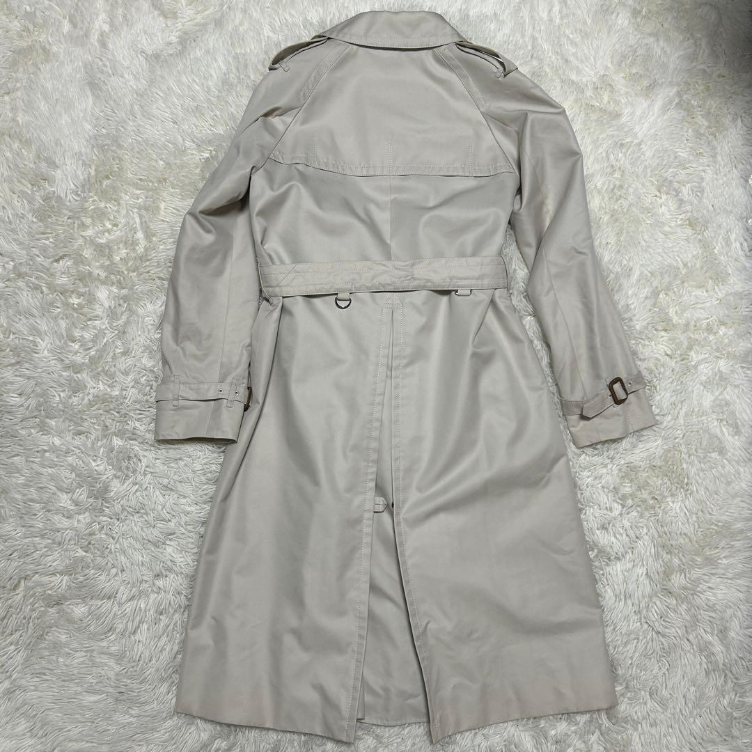 アクアスキュータム トレンチコート 青ライナー　ベルト付き　アイボリー　サイズ6