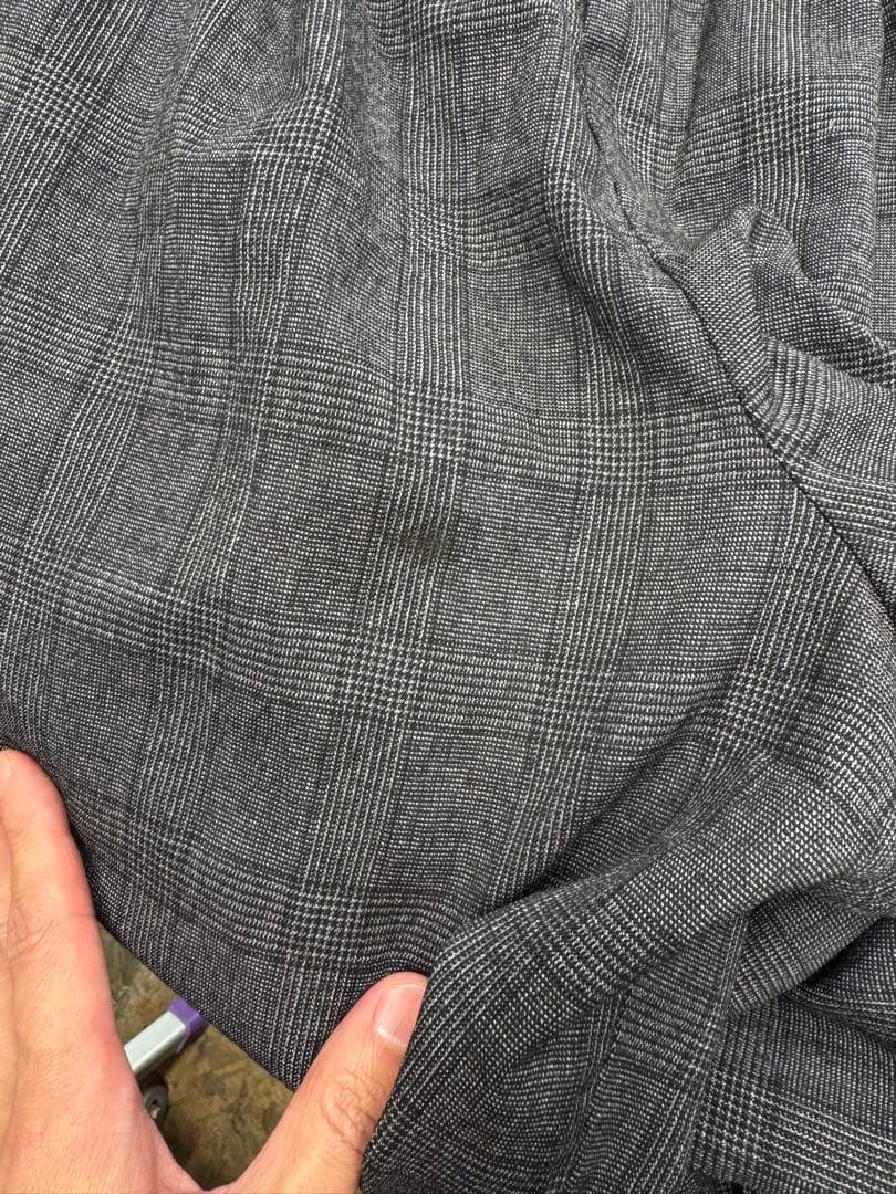 COMME des GARÇONS BLACK サルエルパンツグレンチェック