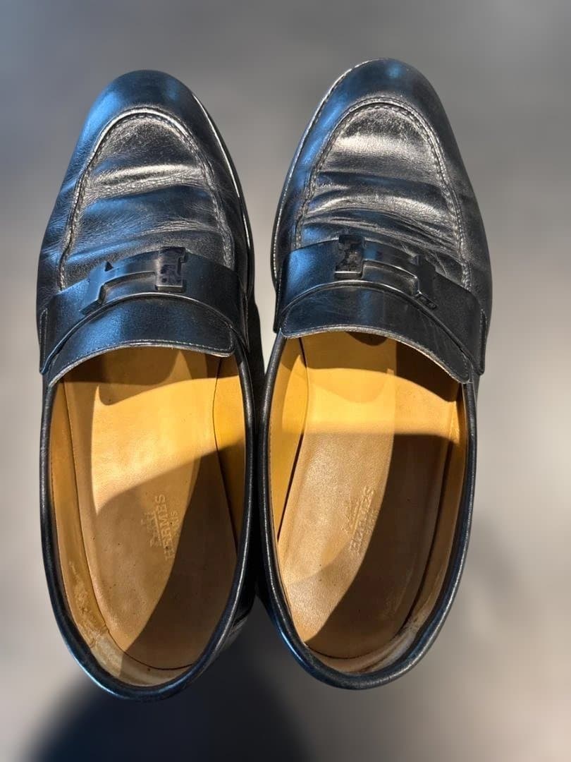 エルメス　HERMES ローファー　革靴　レザー