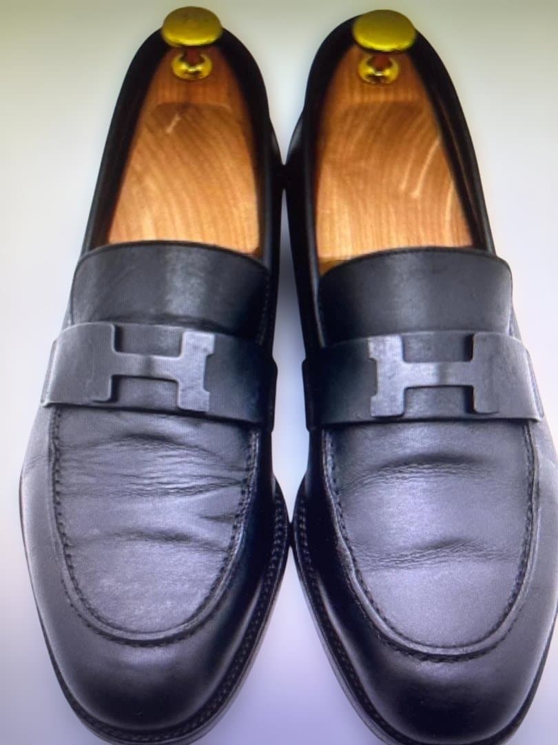 エルメス　HERMES ローファー　革靴　レザー