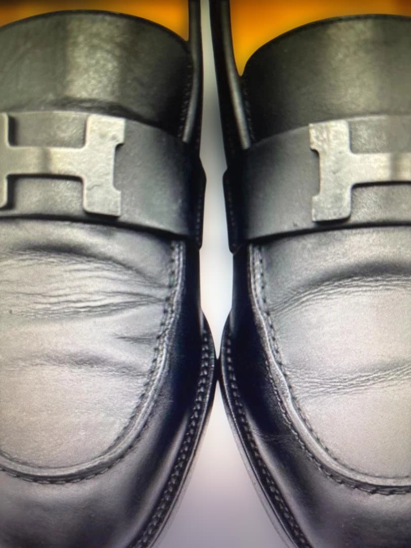 エルメス　HERMES ローファー　革靴　レザー
