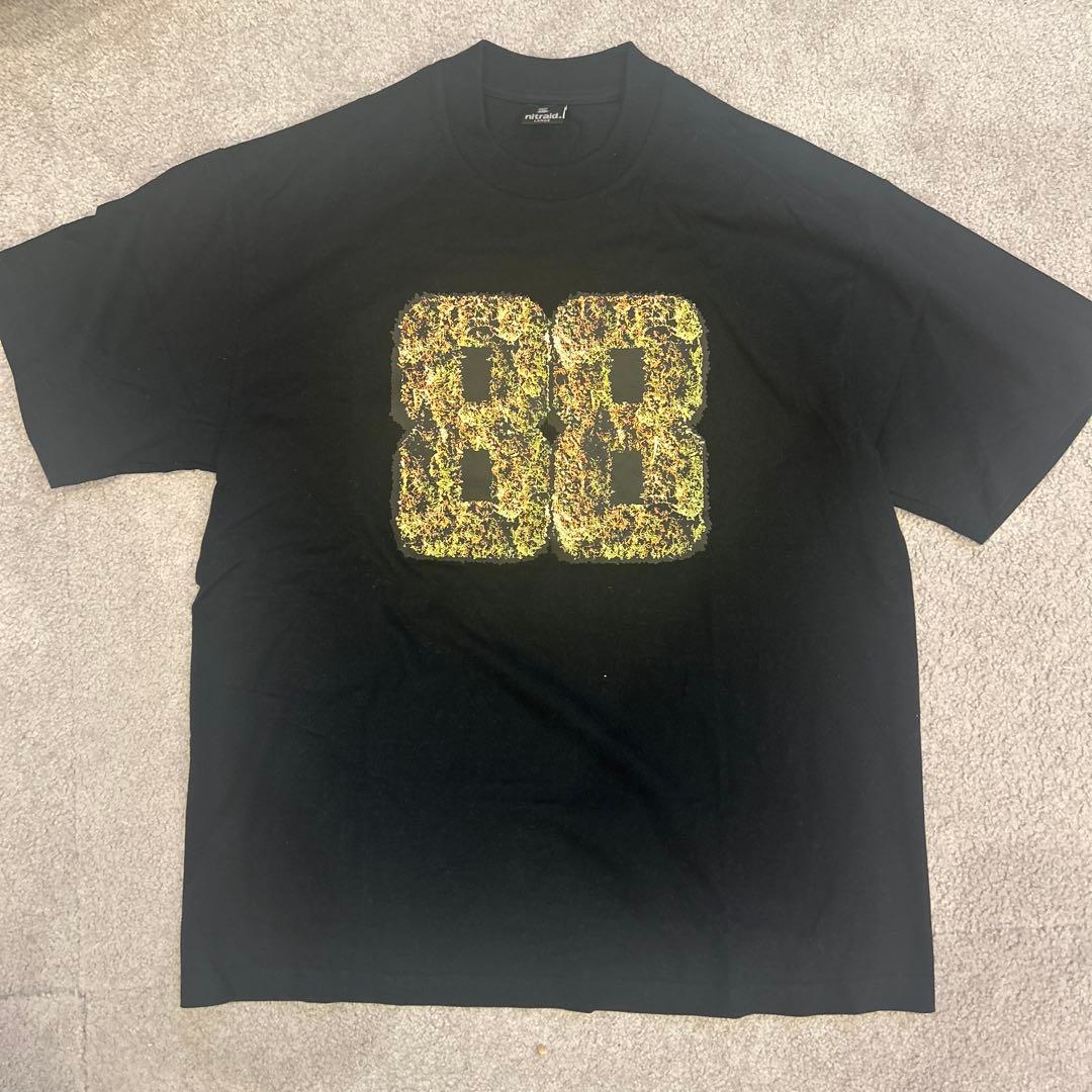 nitraid 88プリント Tシャツ L ブラック