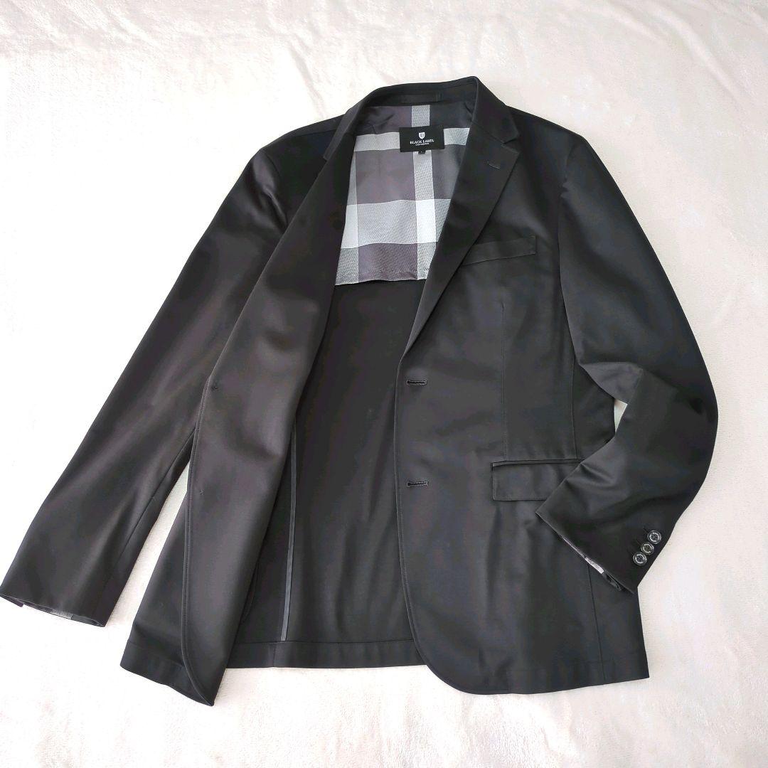 極美品ブラックレーベルクレストブリッジ テーラードジャケット 黒 洗える L