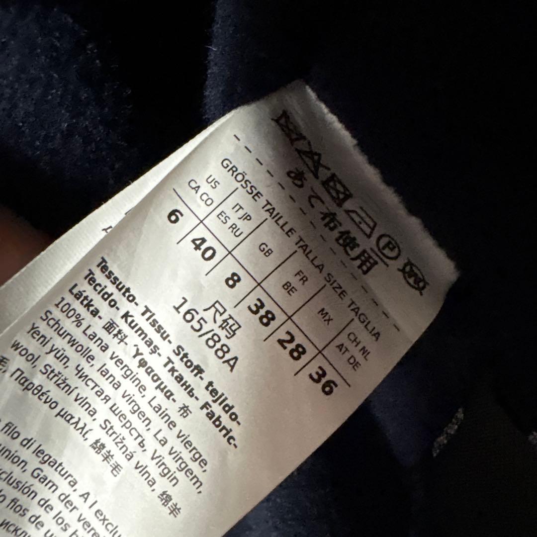 Weekend Max Maraヴァージンウール ダブルフェイス ジレ ネイビー