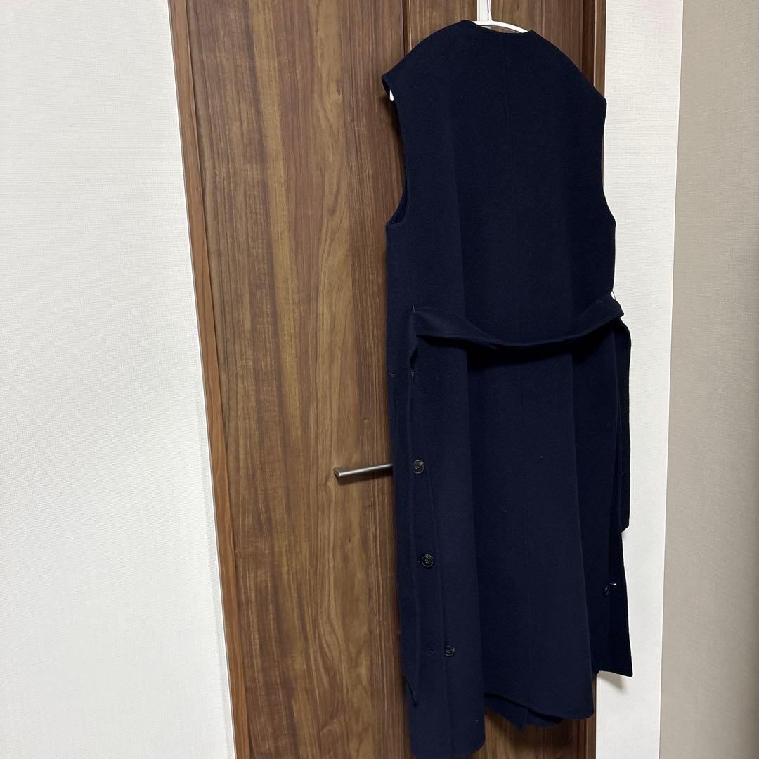 Weekend Max Maraヴァージンウール ダブルフェイス ジレ ネイビー