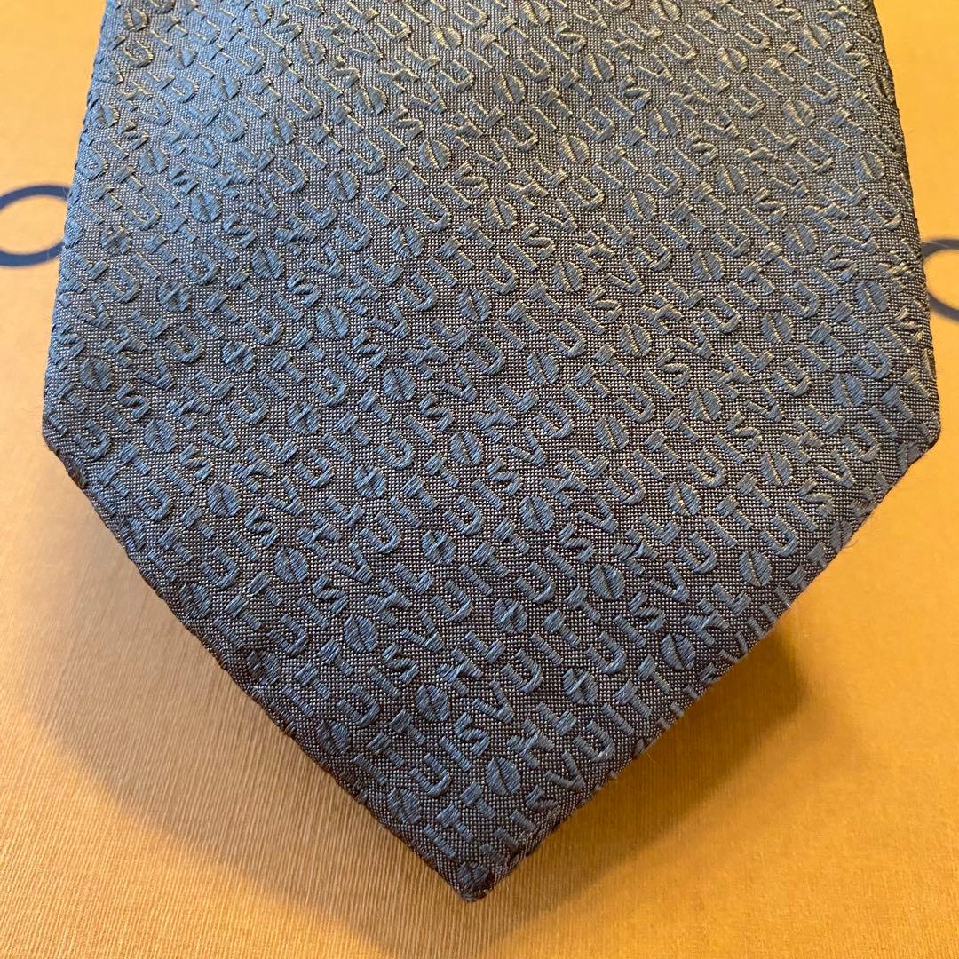 美品 LOUIS VUITTON ネクタイ ロゴマニア 茶系色 イタリア製 中古