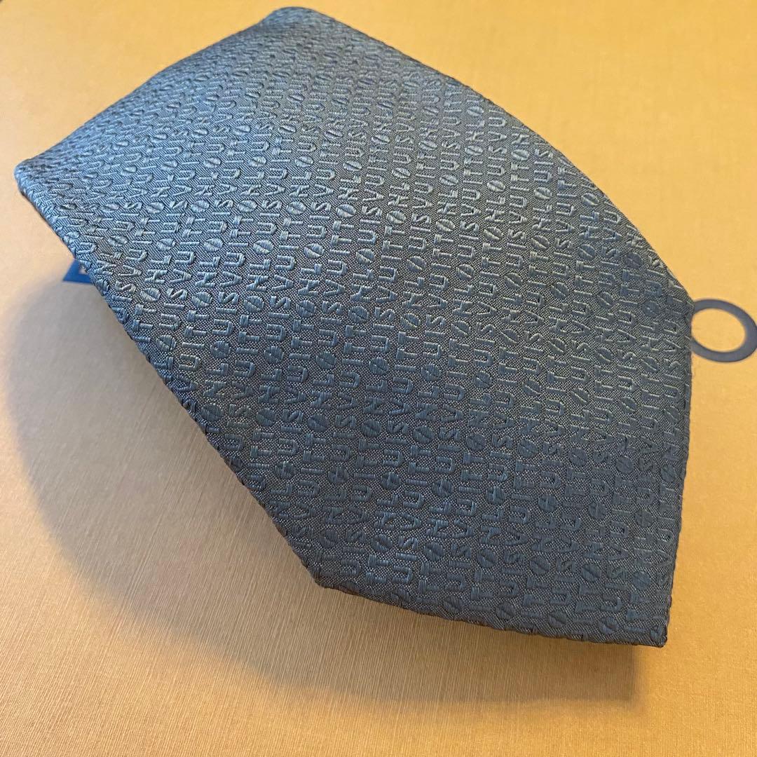 美品 LOUIS VUITTON ネクタイ ロゴマニア 茶系色 イタリア製 中古