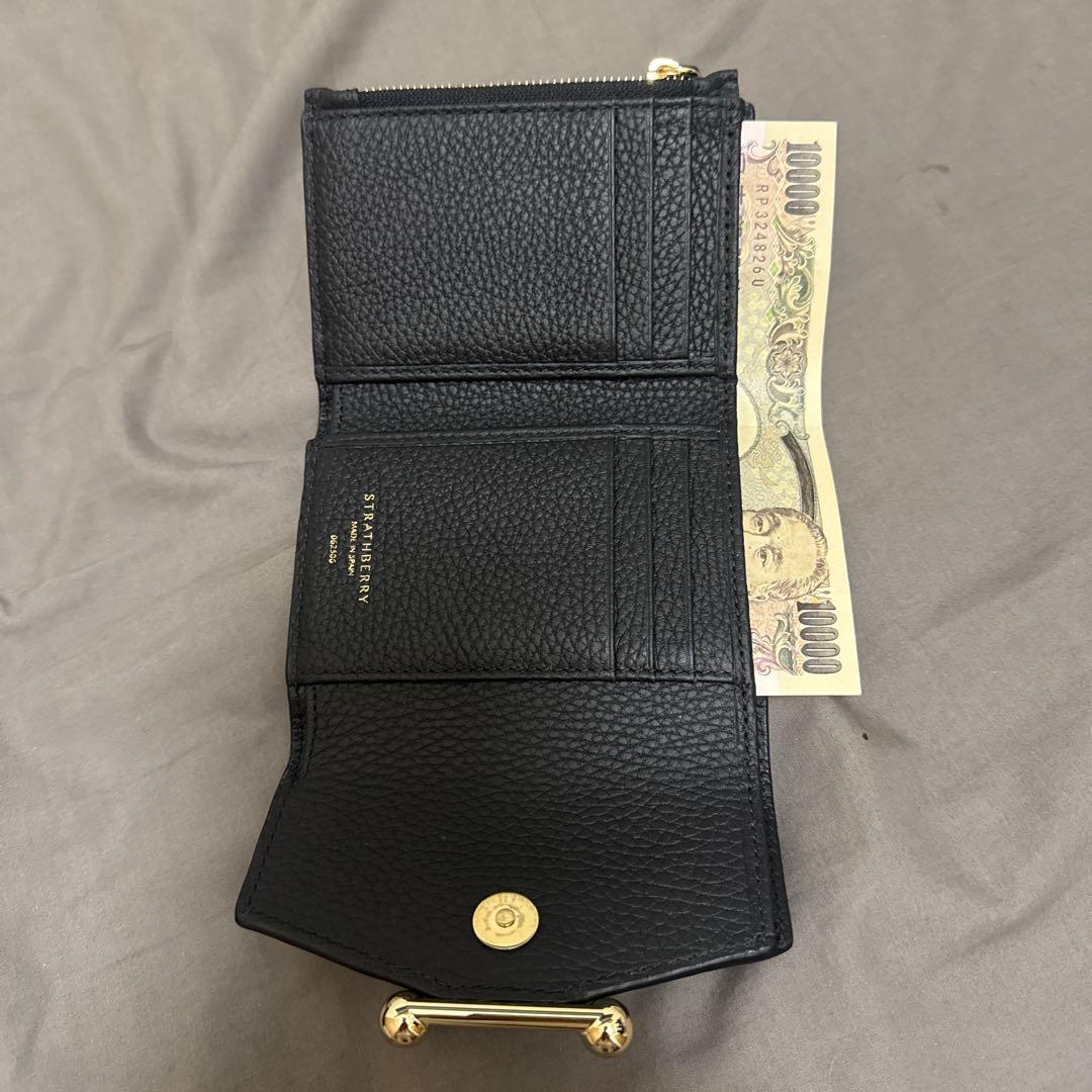 なこ様ご購入用★STRATHBERRY ブラック 二つ折り財布