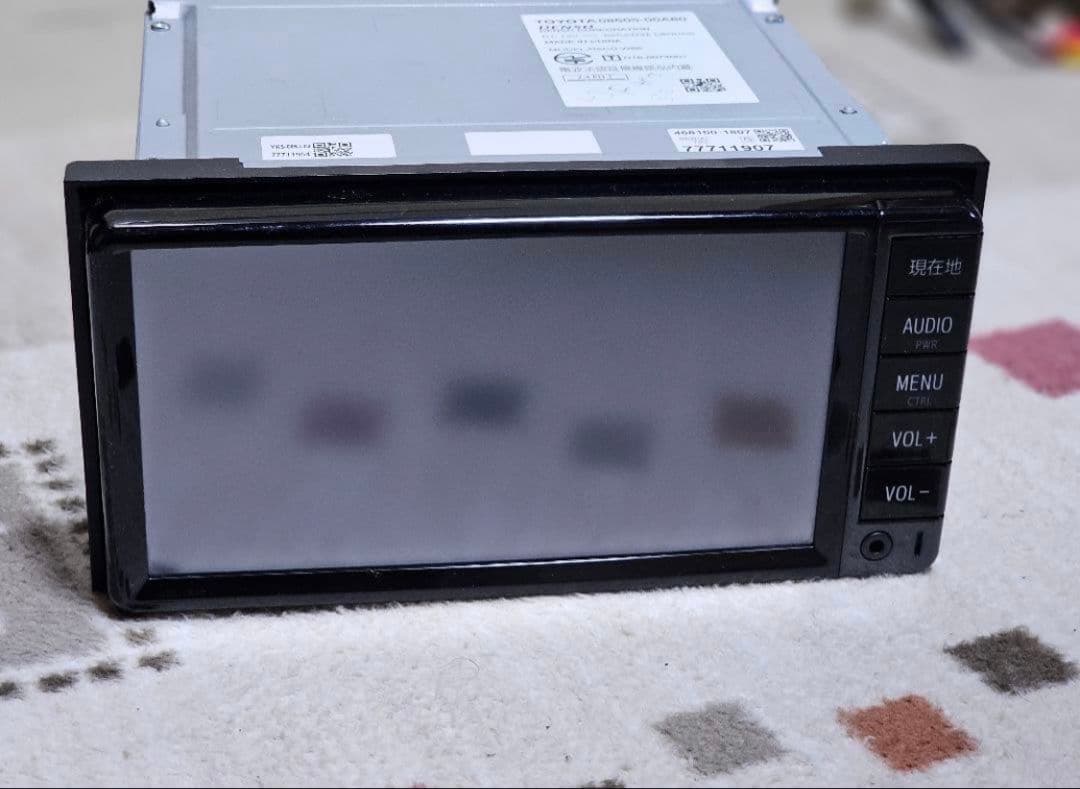 トヨタ純正ナビメモリーナビ　NSCD-W66解除動作確認良好地図データ2017年