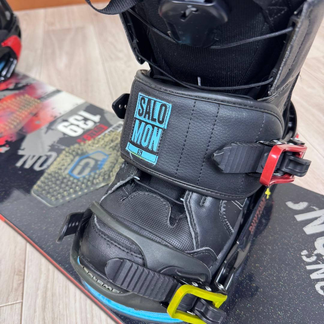 SALOMON スノーボード 139cm ブーツ 24cm 三点セット