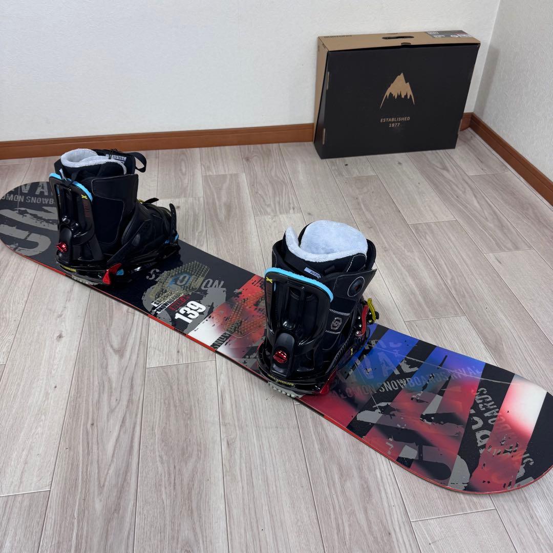 SALOMON スノーボード 139cm ブーツ 24cm 三点セット
