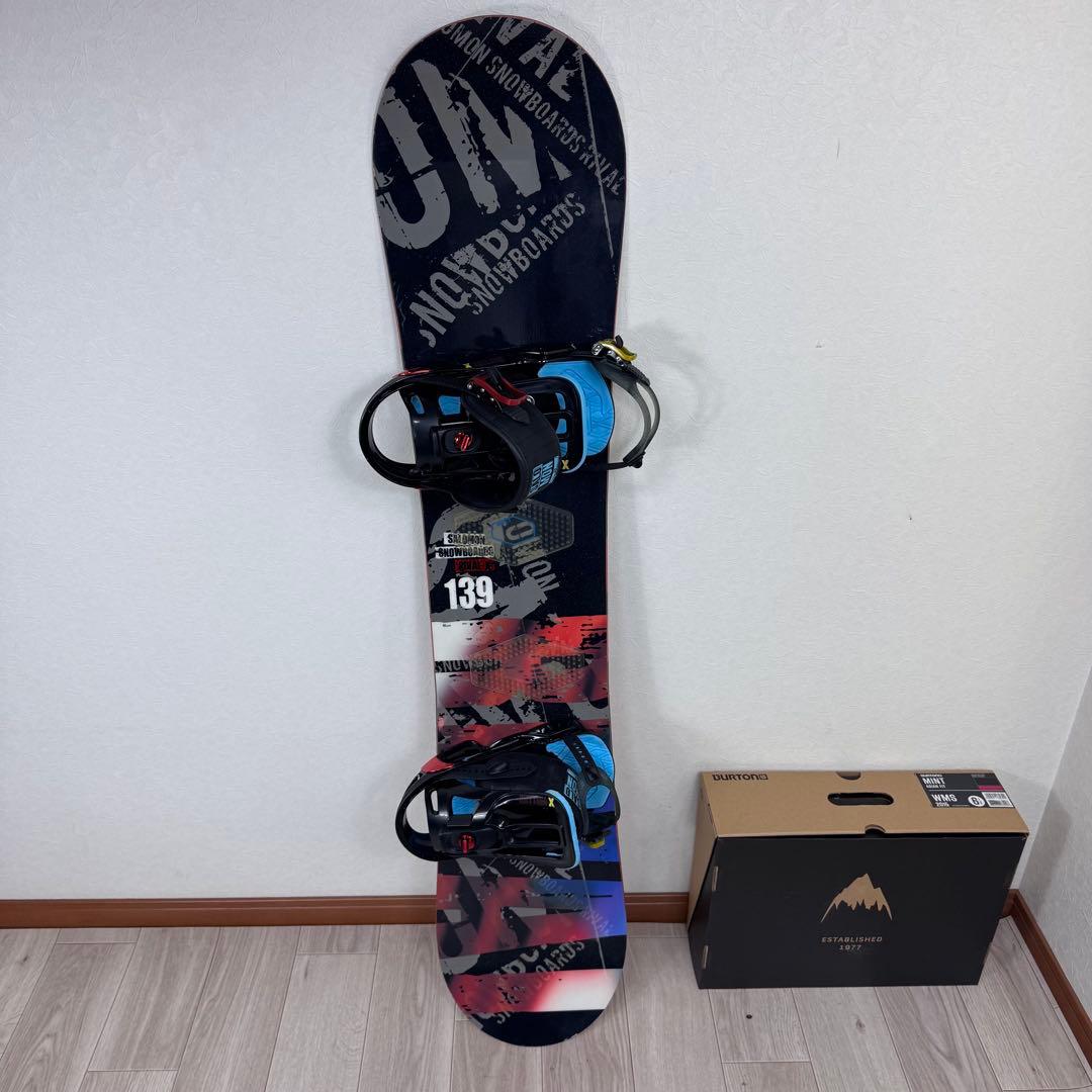 SALOMON スノーボード 139cm ブーツ 24cm 三点セット