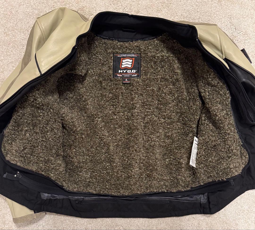 HYOD D3O レザージャケット サイズL