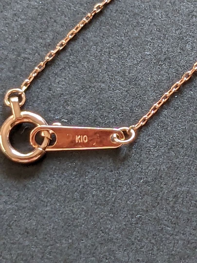 K10 ハート型 レディースネックレス