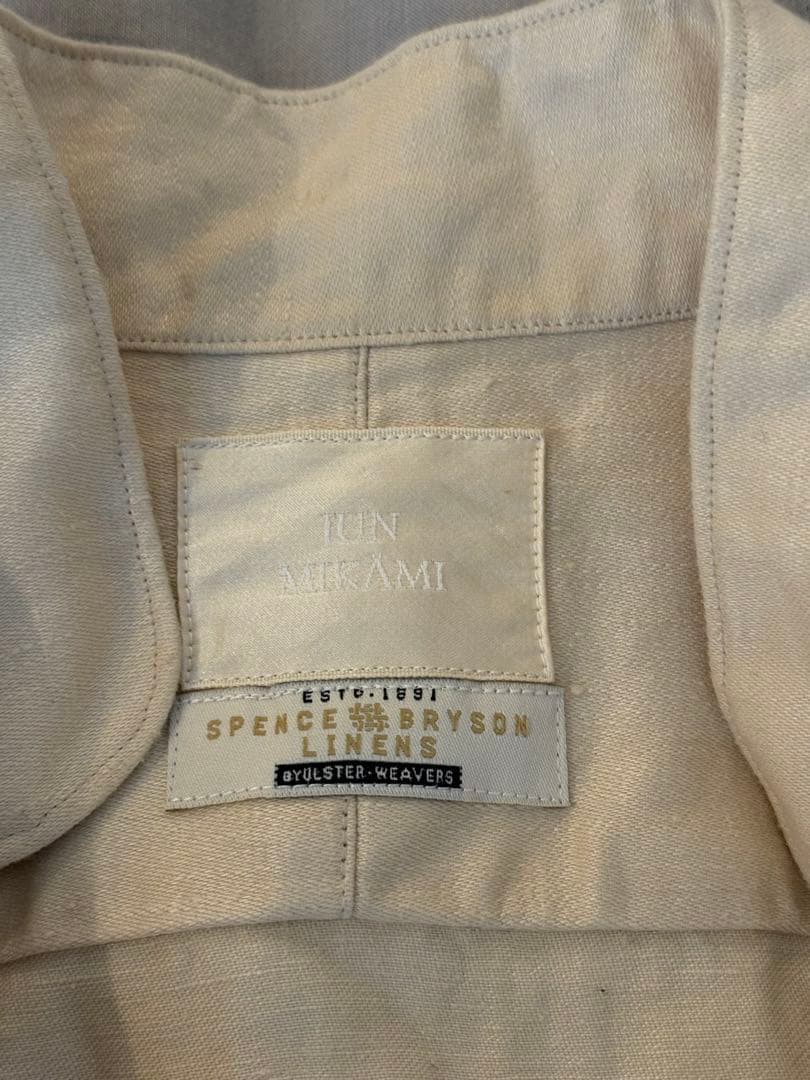 JUN MIKAMIジュンミカミリネンチャイナローブ