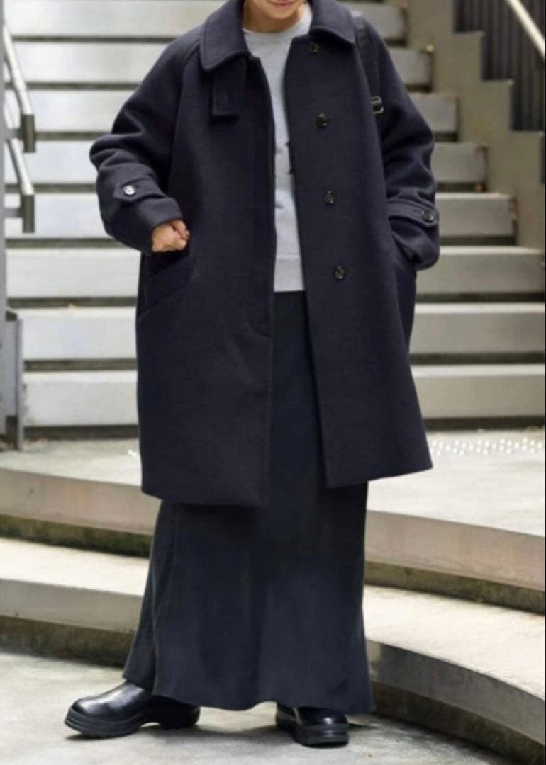 新品　●新春セール●フレームワーク　ラムウールMIXシャルムバルカラーコート36