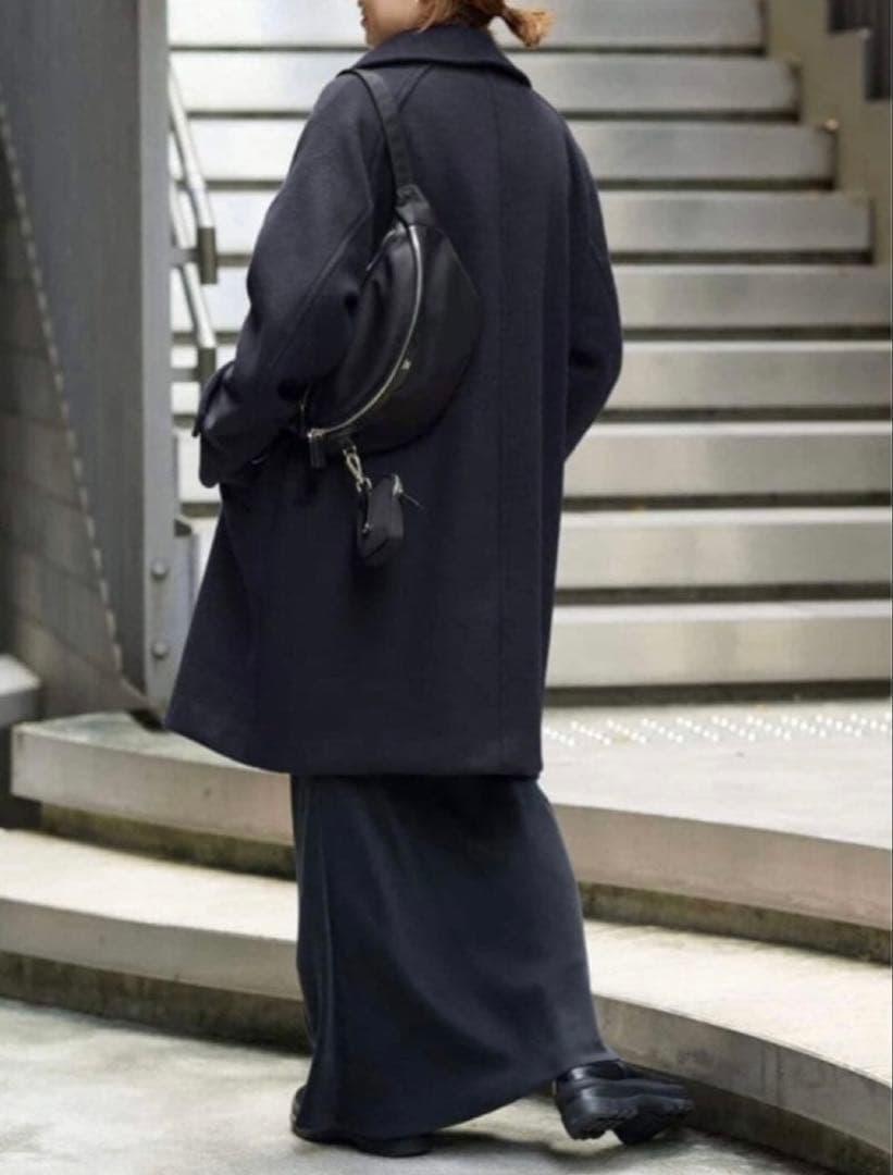 新品　●新春セール●フレームワーク　ラムウールMIXシャルムバルカラーコート36