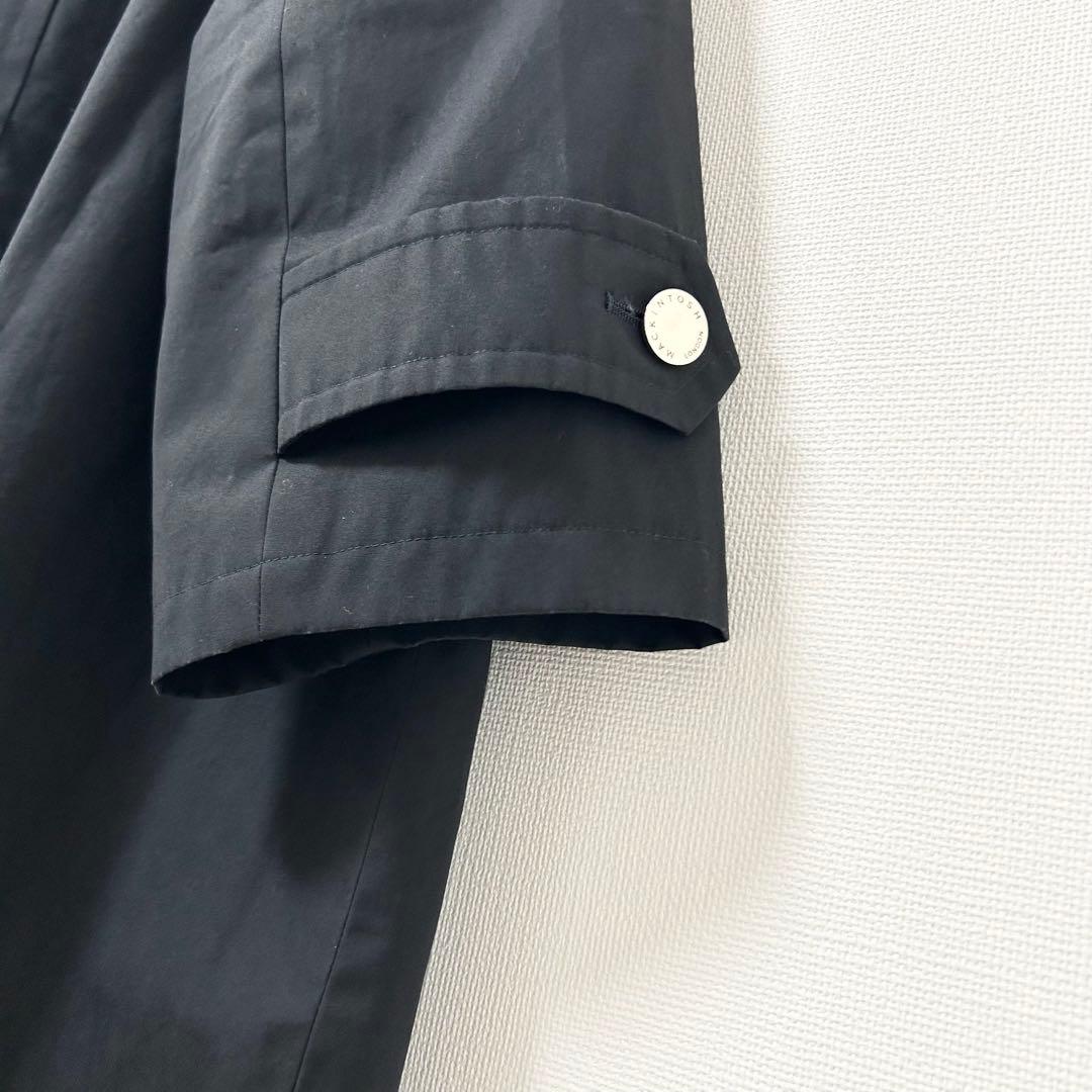 MACKINTOSHLONDON　ノーカラーコート ネイビー　44