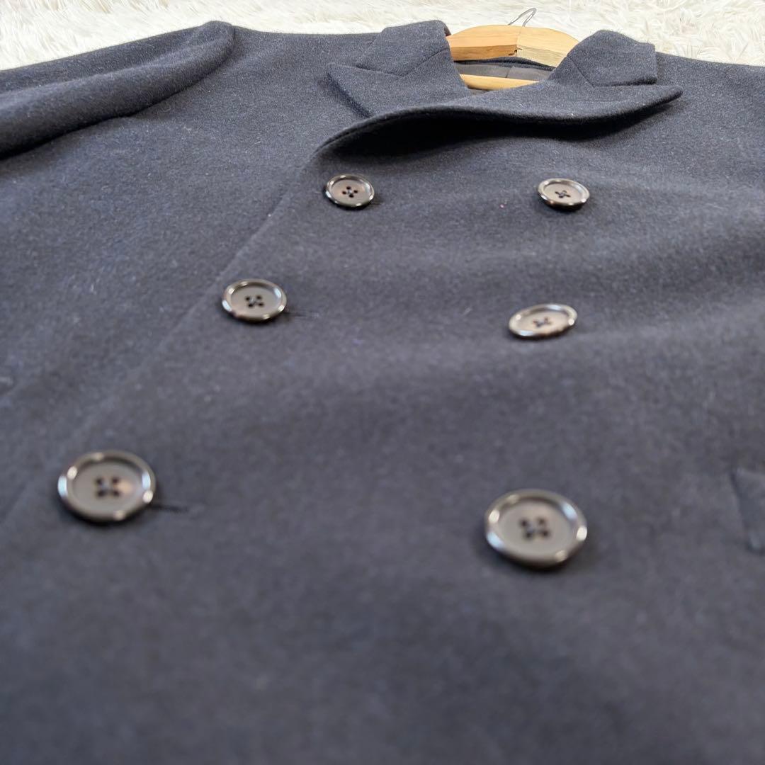 極美品✨マーガレットハウエル×フォックスブラザーズ ウールピーコート L 黒