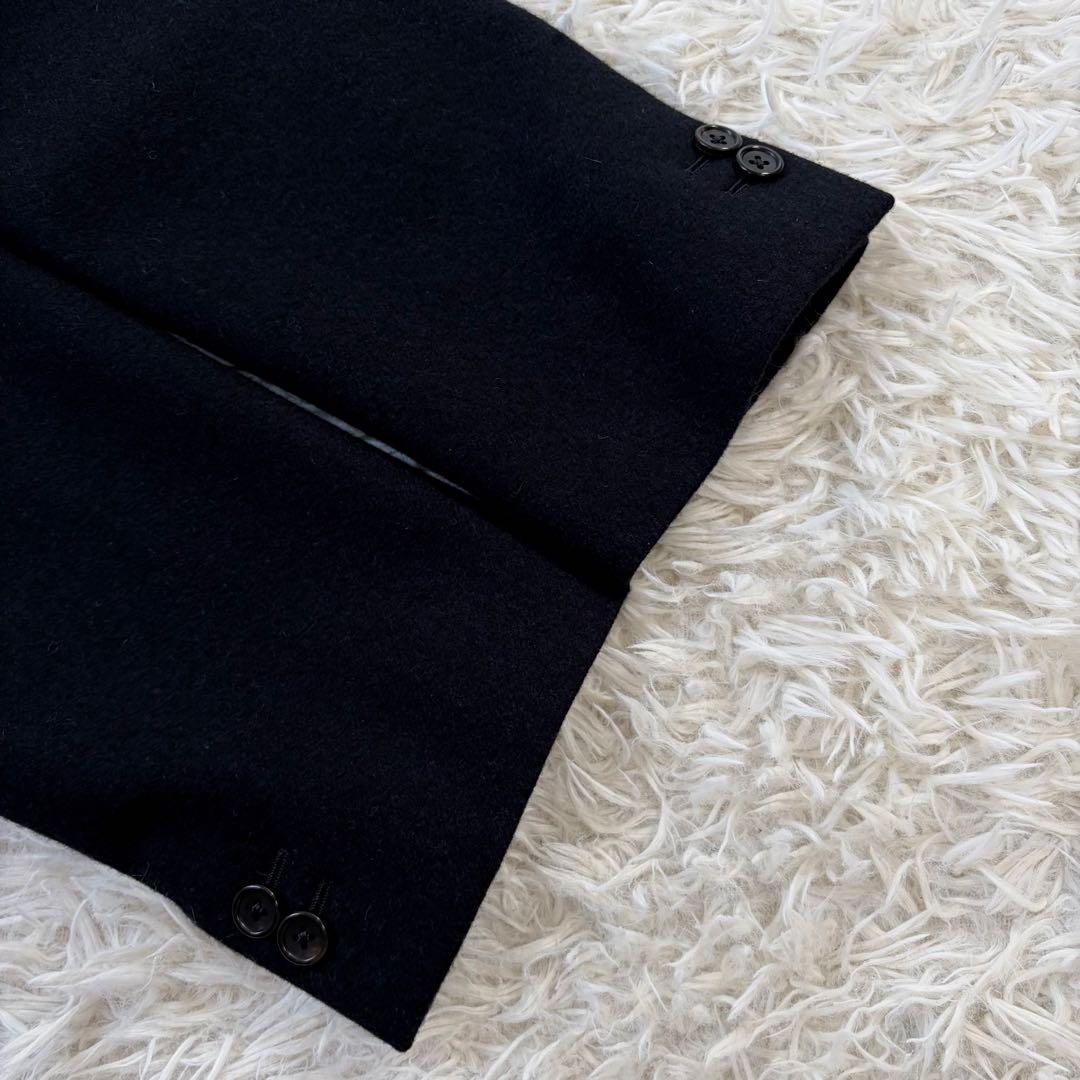 極美品✨マーガレットハウエル×フォックスブラザーズ ウールピーコート L 黒