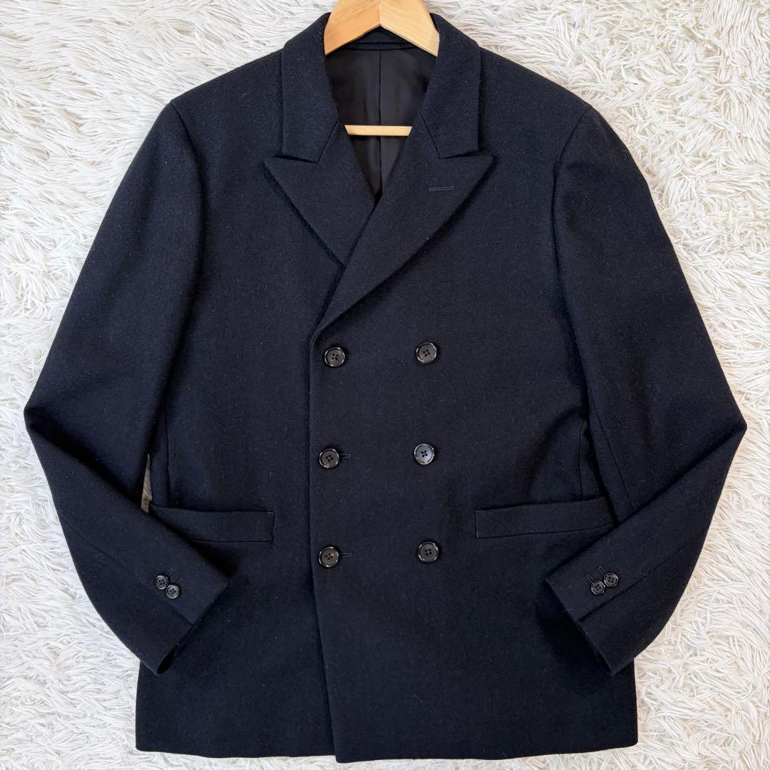 極美品✨マーガレットハウエル×フォックスブラザーズ ウールピーコート L 黒