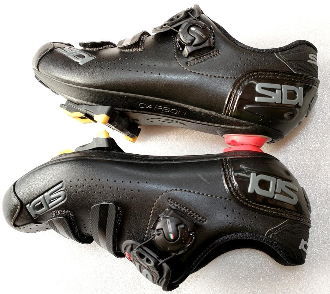 美品 SIDI 女性用 ビンディングシューズ 41 ロードバイク ペダル付き