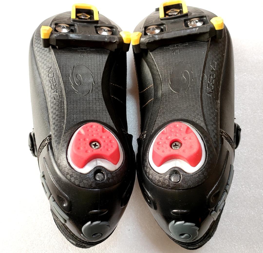 美品 SIDI 女性用 ビンディングシューズ 41 ロードバイク ペダル付き