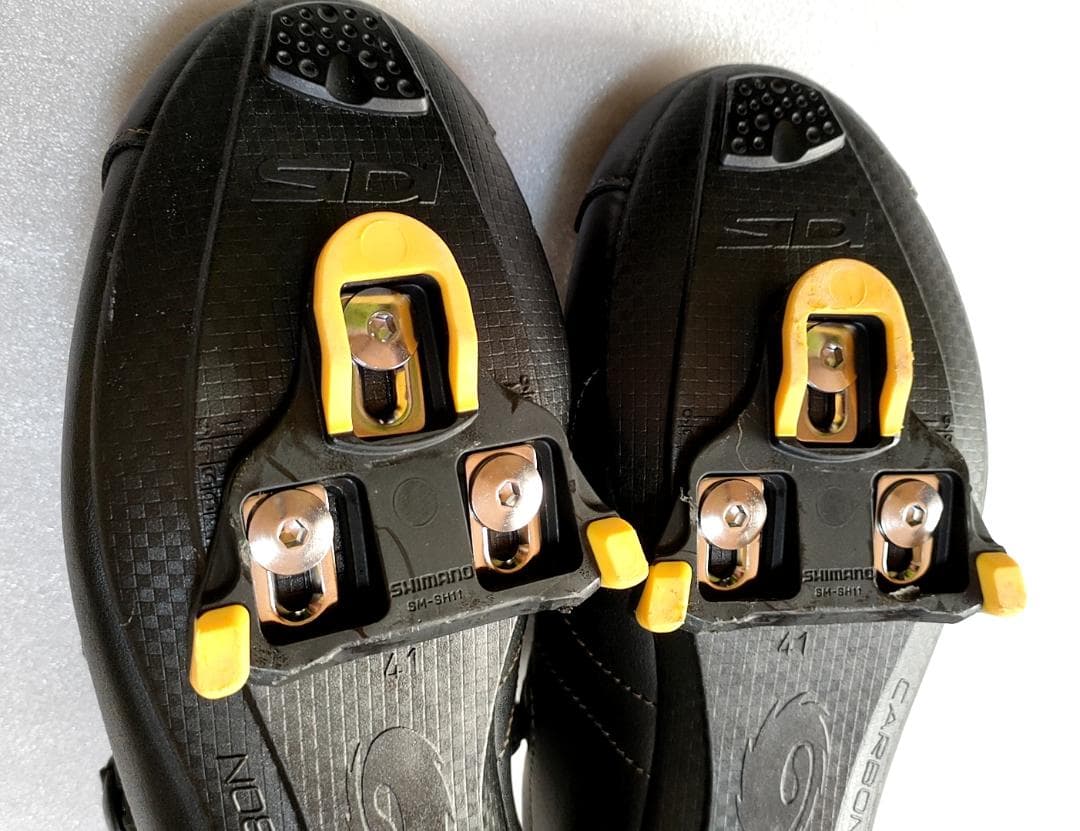 美品 SIDI 女性用 ビンディングシューズ 41 ロードバイク ペダル付き