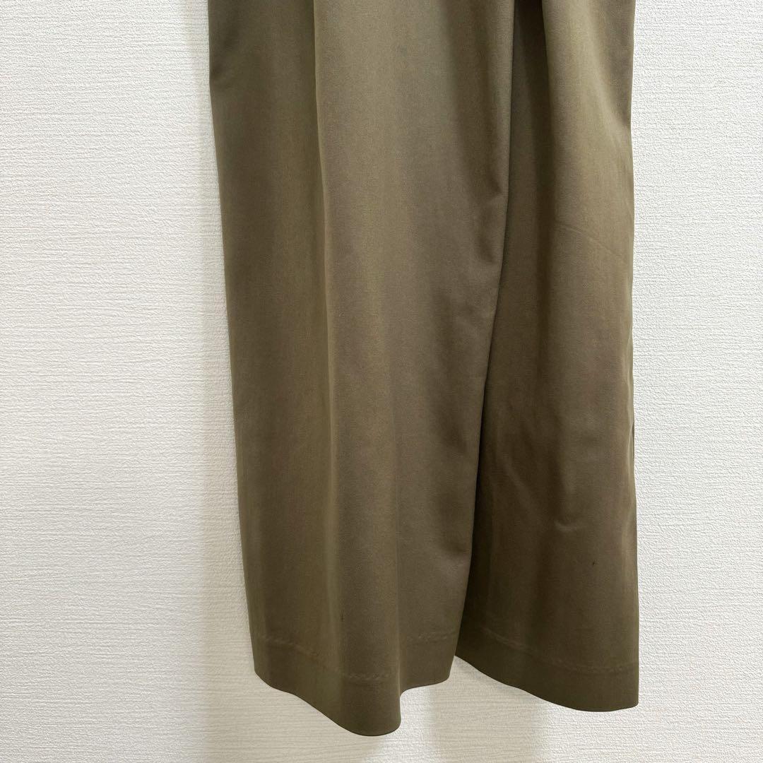 louren pintack sleeve dress M カーキ オケージョン