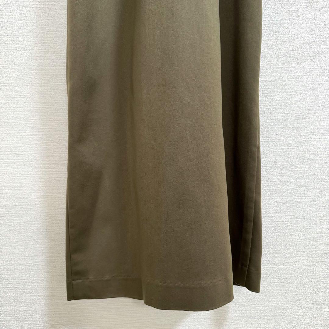 louren pintack sleeve dress M カーキ オケージョン