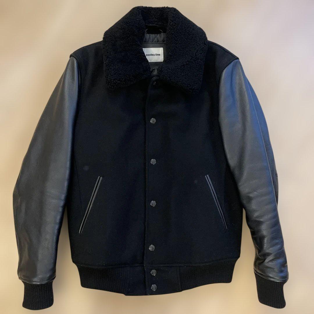 monkey time ブラック スタジャン ボア ユナイテッドアローズ