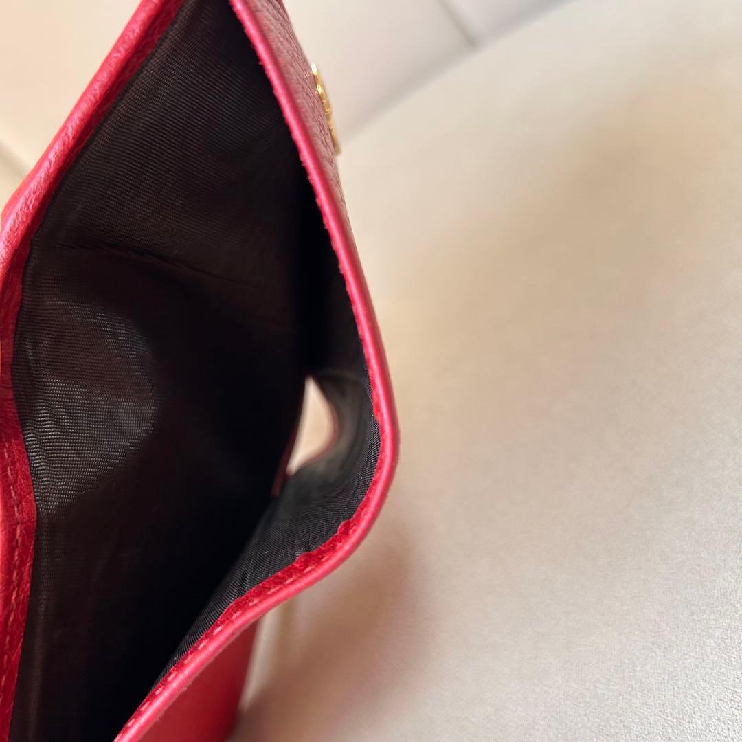 GUCCI グッチ GGマーモント 二つ折り財布 レッド