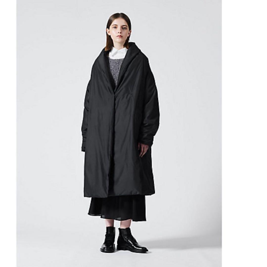 【定価5.2万】mizuiroind ドレープライトロングダウンコート ブラック