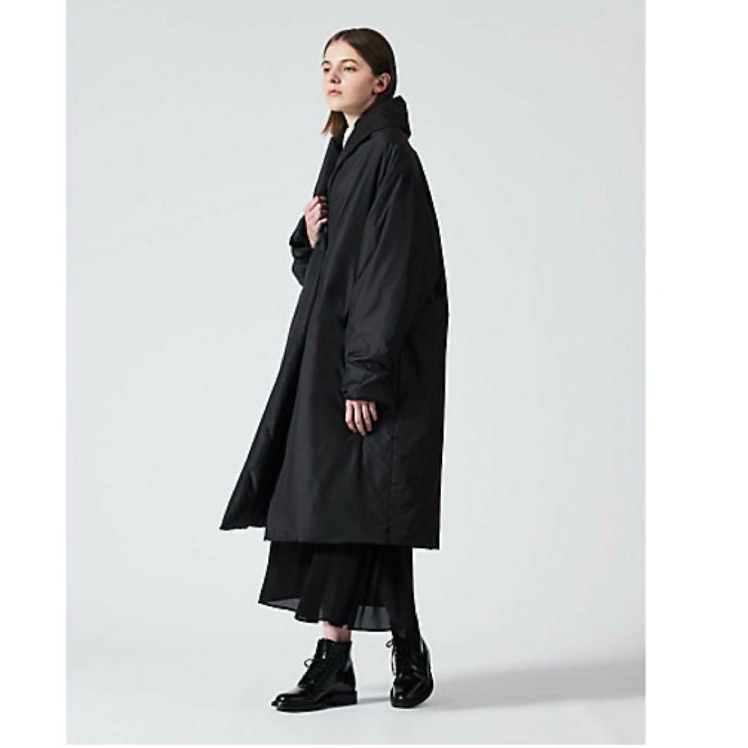 【定価5.2万】mizuiroind ドレープライトロングダウンコート ブラック
