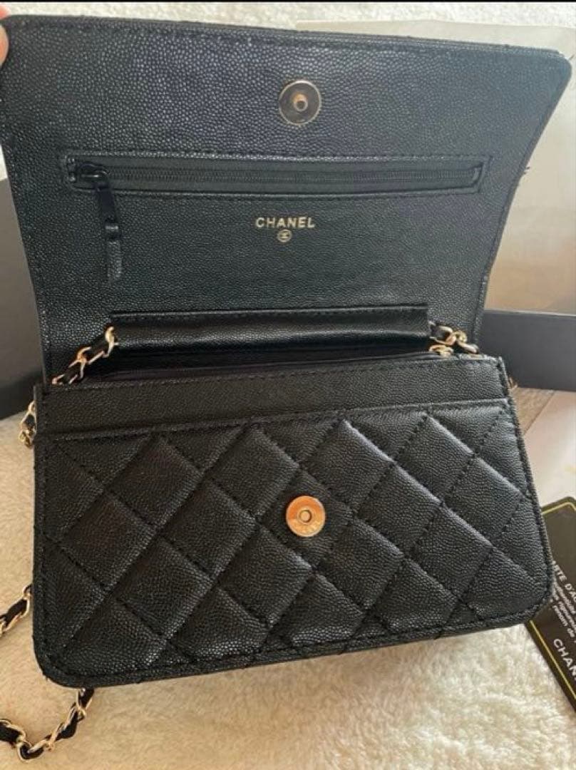 新品✨CHANEL チェーンウォレット ブラック ショルダーバッグ ノベルティ