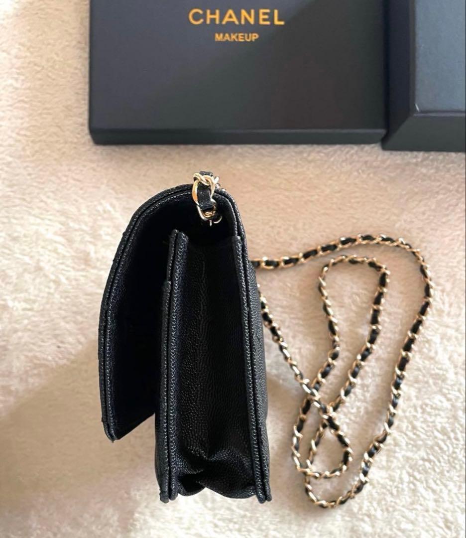 新品✨CHANEL チェーンウォレット ブラック ショルダーバッグ ノベルティ