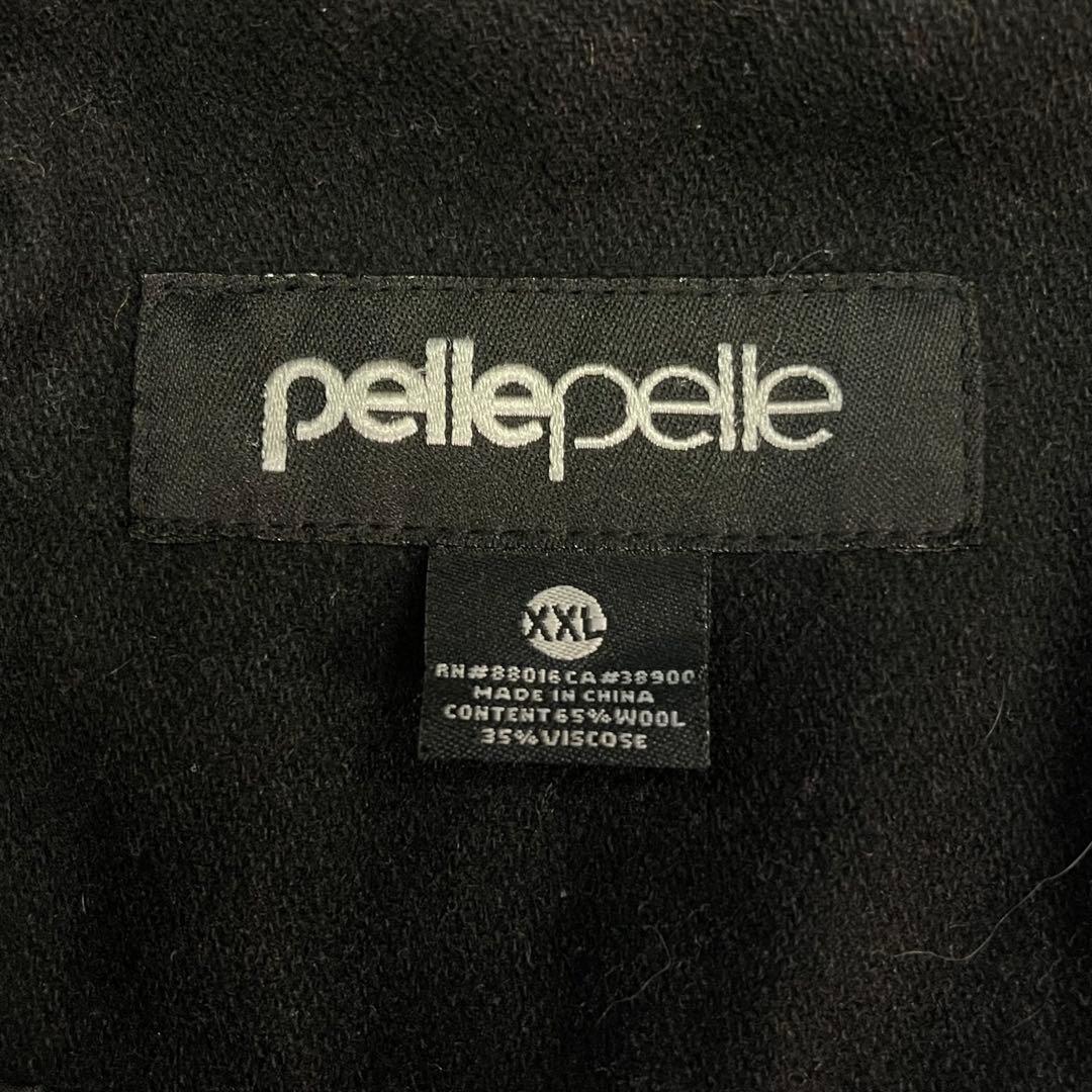 pellepelle バーシティジャケット スタジャン ブラック XXL