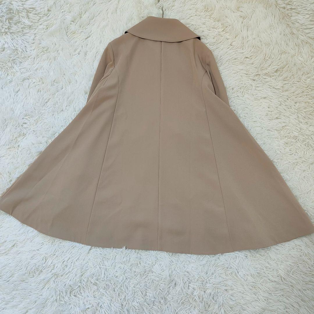 23SS JENNE 配色裏衿フレアコート L