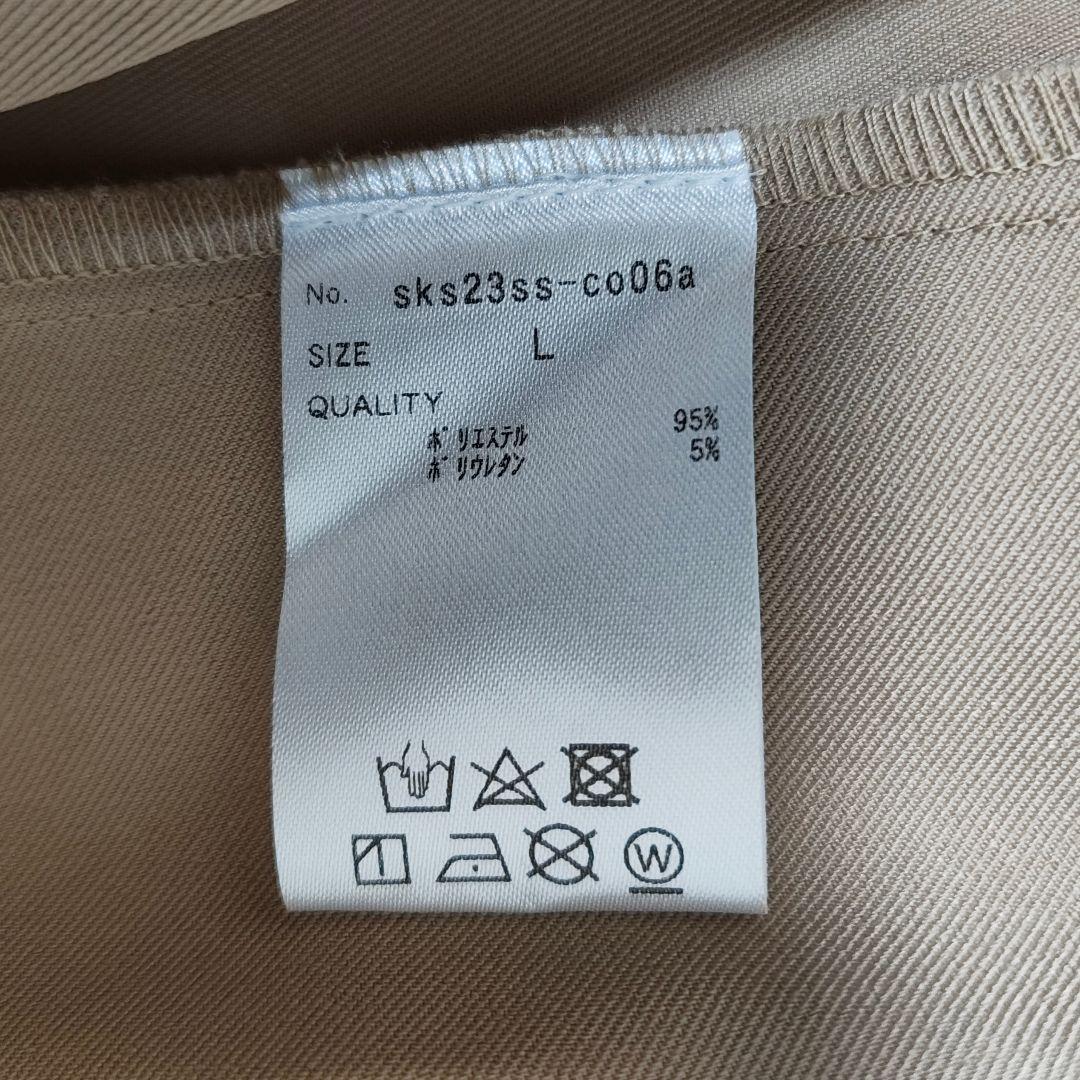 23SS JENNE 配色裏衿フレアコート L