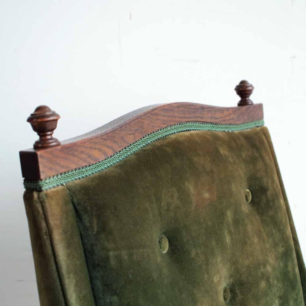 ビンテージ カフェチェア 回転 グリーン フェード レトロ ZR24144