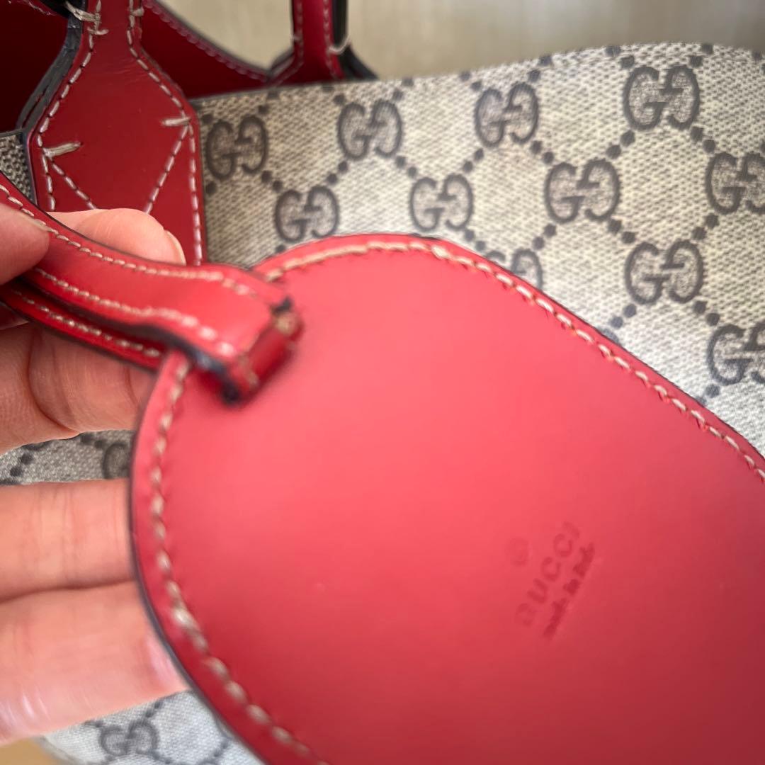 GUCCI ショルダーバッグ ベージュ/レッド