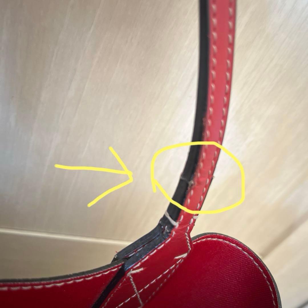 GUCCI ショルダーバッグ ベージュ/レッド